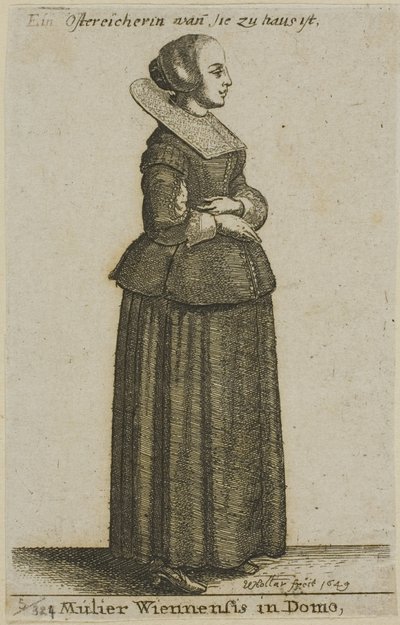 Wiener kvinne av Wenceslaus Hollar