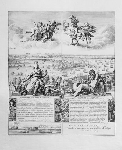 View of London, publisert 1647 (faksimilekopi) (detalj) av Wenceslaus Hollar