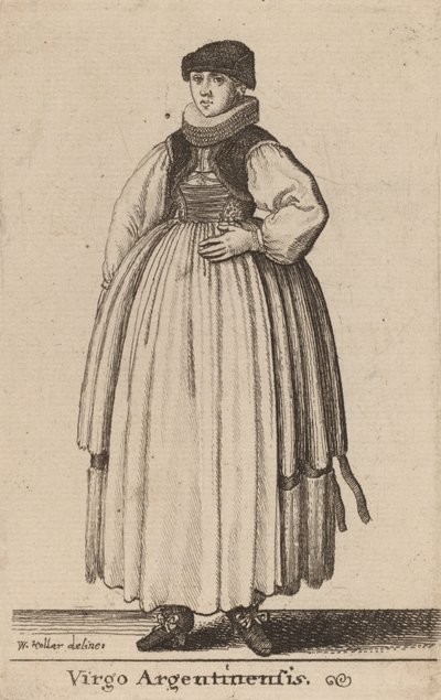 Argentinsk jomfru. av Wenceslaus Hollar