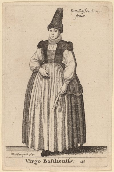 Jomfru av Basel av Wenceslaus Hollar