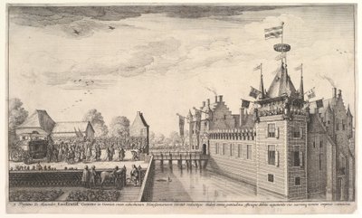 Besøk hos A. Roelants, 1650. av Wenceslaus Hollar