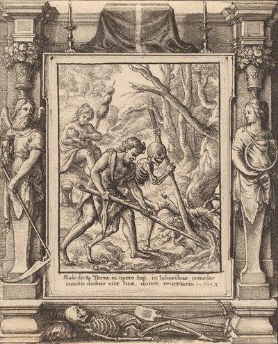 Da Adam Delved, 1651. av Wenceslaus Hollar