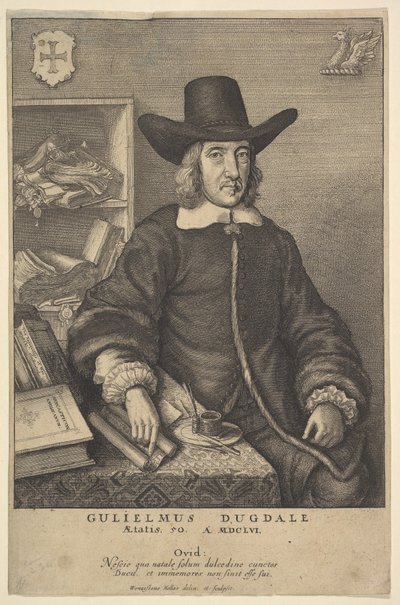 William Dugdale, 1625-77. av Wenceslaus Hollar
