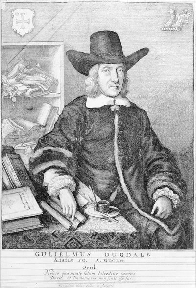 William Dugdale, 1656 av Wenceslaus Hollar