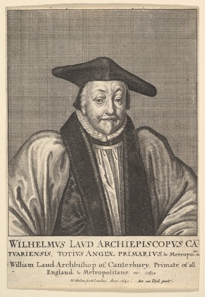 William Laud, erkebiskop av Canterbury, 1641. av Wenceslaus Hollar