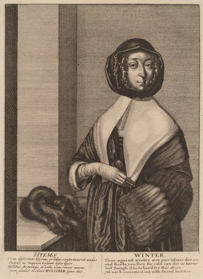 Vinter, 1641. av Wenceslaus Hollar