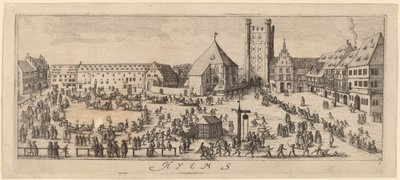 Vinter: Paradeplassen av Wenceslaus Hollar