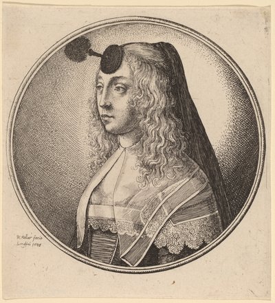 Kvinne fra Antwerpen av Wenceslaus Hollar