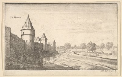 I Düren, fra «Europeiske utsikter» av Wenceslaus Hollar