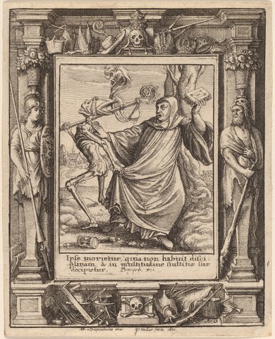 Abbed av Wenceslaus Hollar after Hans Holbein the Younger after Abraham van Diepenbeeck