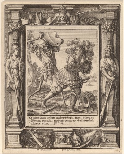 Telle av Wenceslaus Hollar after Hans Holbein the Younger after Abraham van Diepenbeeck