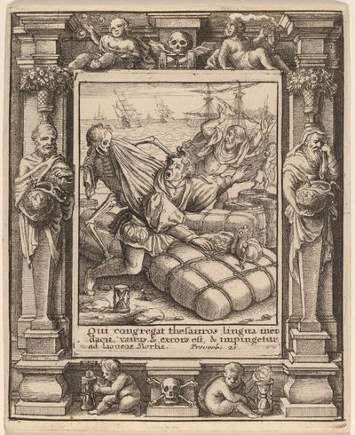 Kjøpmann av Wenceslaus Hollar after Hans Holbein the Younger after Abraham van Diepenbeeck