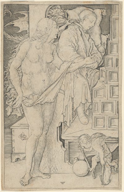 Drømmen om legen av Wenzel von Olmutz, after Albrecht Dürer