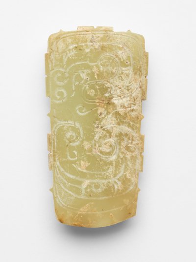 Anheng (pei) i form av en drage av Western Zhou Dynasty Chinese School