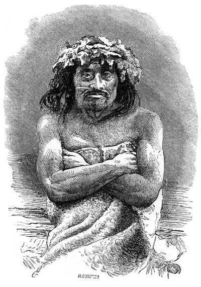 Urfolk på Vancouver Island, British Columbia, 1800-tallet. av Whymper