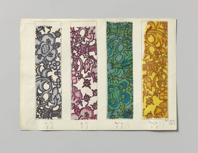 Stål med trykt side, design Aussee av Wiener Werkstätte