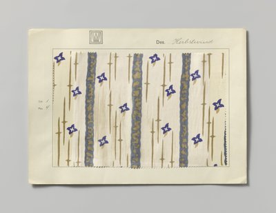 Stål med trykt side, design Herbstwind av Wiener Werkstätte