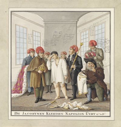 Napoleon kledd av jakobinerne, 1815 The Jacobin Cloth Napolion Uijdt (tittel på objekt) av Wijnand Esser