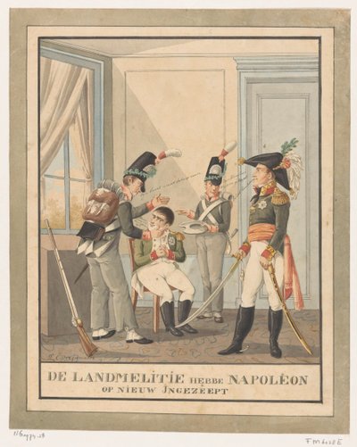 Napoleon er barbert Landmelittene har såpet Napoleon opp igjen (tittel på objekt) av Wijnand Esser