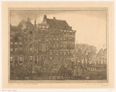 Hus på Prins Hendrikkade i Amsterdam Prins Hendrikkade (original tittel) av Wijnand Otto Jan Nieuwenkamp (signed by artist)