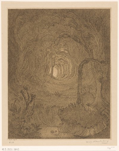 Jungel i Java In the jungle (original tittel) av Wijnand Otto Jan Nieuwenkamp (signed by artist)