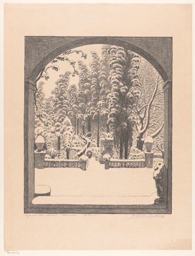 Resten av biskopene: Firenze (original tittel på objektet) av Wijnand Otto Jan Nieuwenkamp (signed by artist)