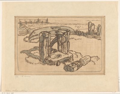 Trekapstan på et verft i Volendam Hjørne på brygga, Volendam (original tittel) av Wijnand Otto Jan Nieuwenkamp