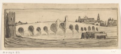 Romeinse brug over Guadalquivir i Cordoba Brug te Cordova (original tittel) av Wijnand Otto Jan Nieuwenkamp