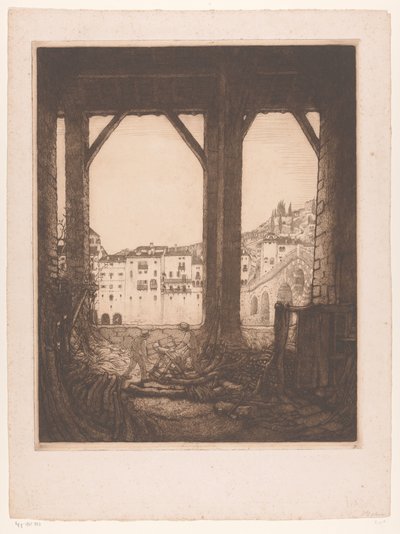 To menn sager i et verksted i Verona Verona (original tittel) av Wijnand Otto Jan Nieuwenkamp