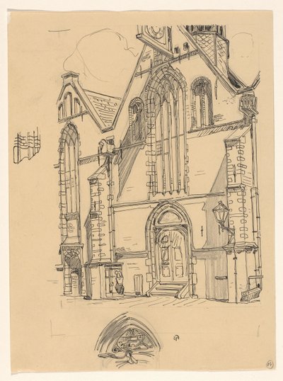 Vestlig fasade av Noorderkerk i Hoorn av Wijnand Otto Jan Nieuwenkamp