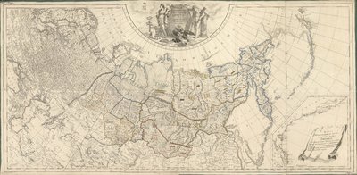 Kart over det russiske imperiet delt inn i 41 regjeringer, 1796. av Wilbrecht