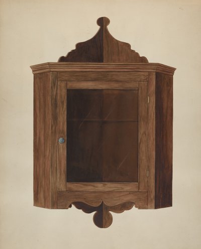 Hengende hjørneskap, ca. 1938. av Wilbur M Rice