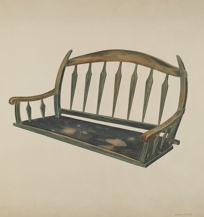 Prairie Schooner Seat, ca. 1937. av Wilbur M Rice