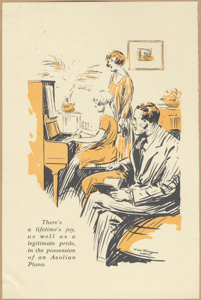 Aeolian Company Pianolas, 1920-tallet av Wilfred Fryer, Curtis Advertising Agency