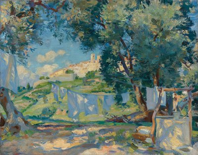 En lett bris, Biot, Provence av Wilfred Gabriel de Glehn