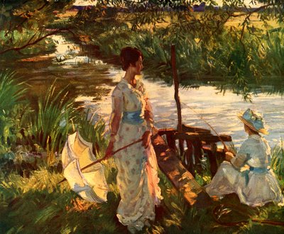 Fiske, Bokplate av Wilfred Gabriel de Glehn