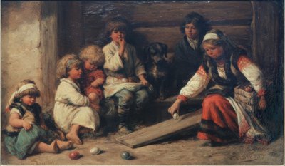 Påskeegg-spill i Russland av Wilhelm Amandus Beer