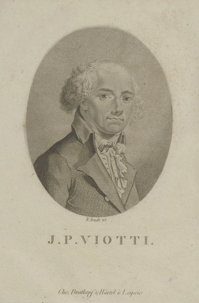 Portrett av komponisten Giovanni Battista Viotti 1755-1824, ca. 1800. av Wilhelm Arndt