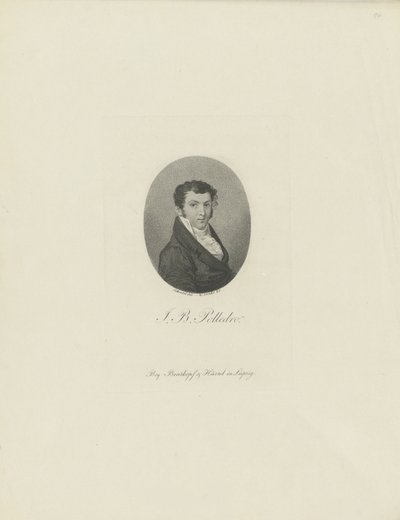 Portrett av fiolinisten og komponisten Giovanni Battista Polledro 1781-1853, ca. 1810. av Wilhelm Arndt
