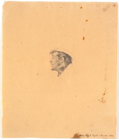 Porträt des Malers Joseph Petzl av Wilhelm Bendz