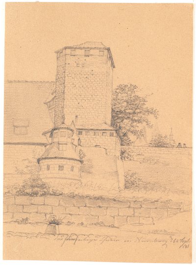 Tårnbygning. Nürnberg av Wilhelm Bendz