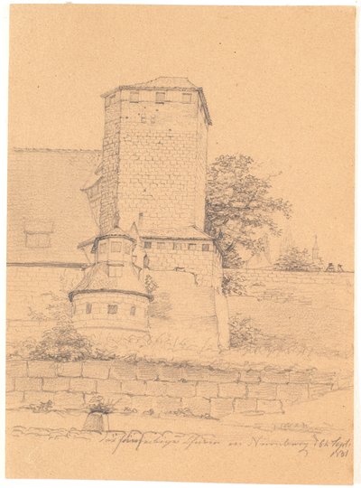 Tårnbygning. Nürnberg av Wilhelm Bendz