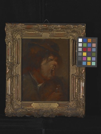 Bitter medisin (olje på papp) av Wilhelm Busch