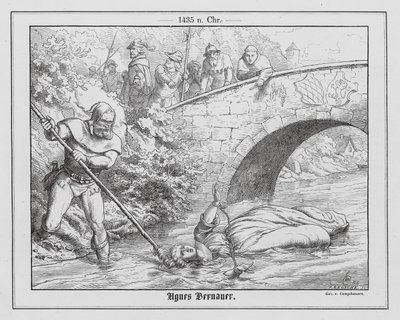 Dødsfallet til Agnes Bernauer, elskerinnen til Albert III, hertugen av Bayern av Wilhelm Camphausen