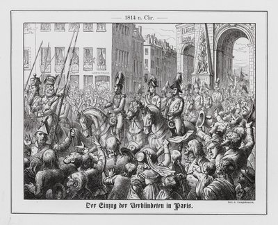 De alliertes inntreden i Paris av Wilhelm Camphausen