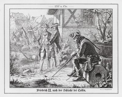 Fredrik den store etter slaget ved Kolin av Wilhelm Camphausen