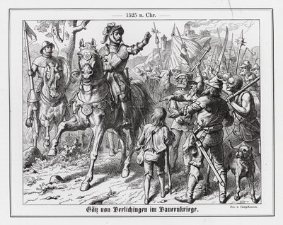 Goetz von Berlichingen under den tyske bondekrigen av Wilhelm Camphausen