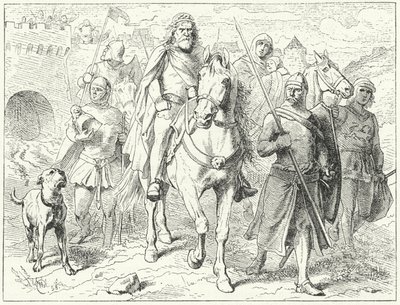 Henrik Løven, hertugen av Sachsen, før Bardowiek av Wilhelm Camphausen