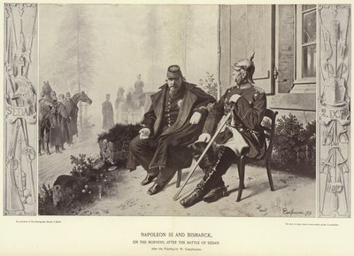 Napoleon III og Bismarck om morgenen etter slaget ved Sedan av Wilhelm Camphausen