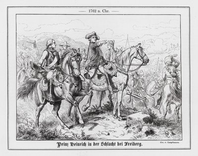 Prins Henrik av Preussen i slaget ved Freiberg av Wilhelm Camphausen